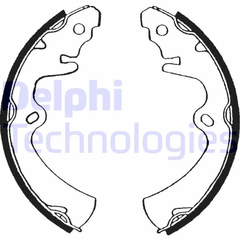 комплект спирачна челюст DELPHI              