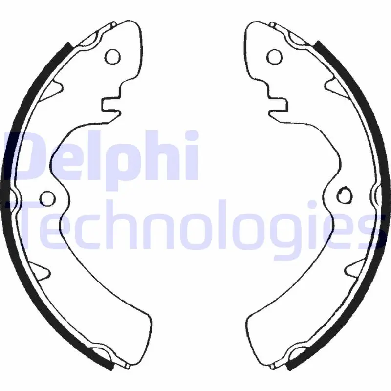 комплект спирачна челюст DELPHI              