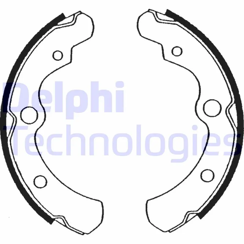 комплект спирачна челюст DELPHI              