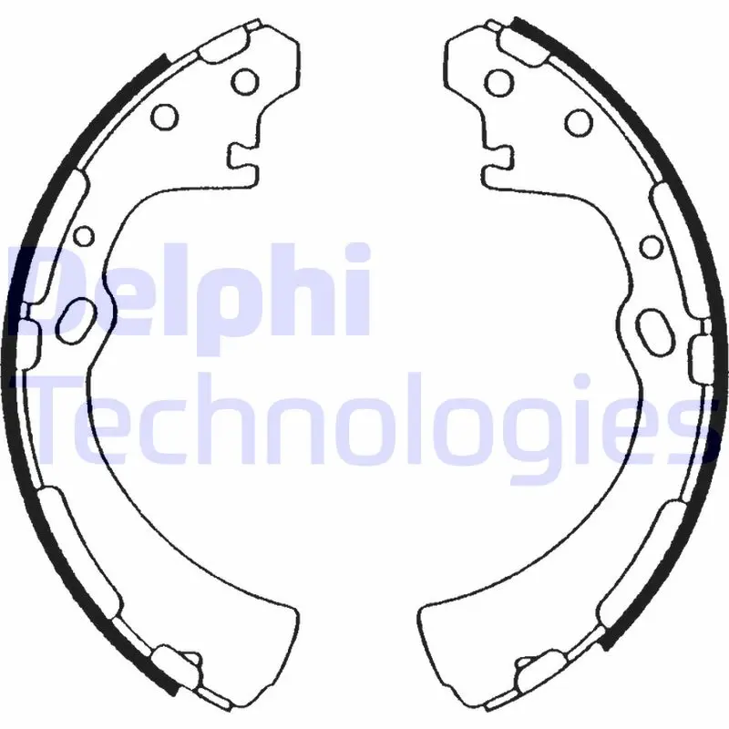 комплект спирачна челюст DELPHI              