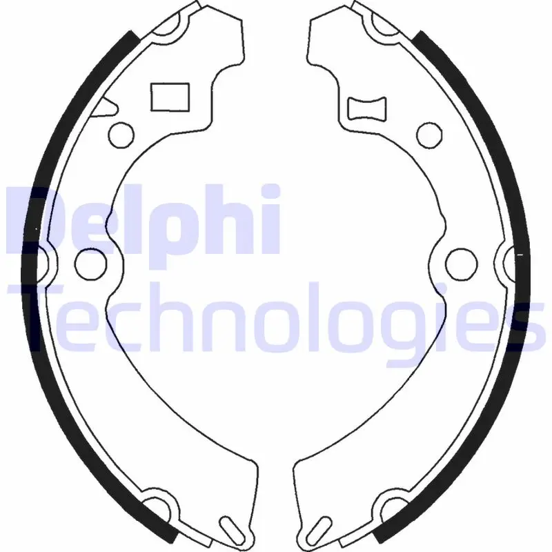 комплект спирачна челюст DELPHI              