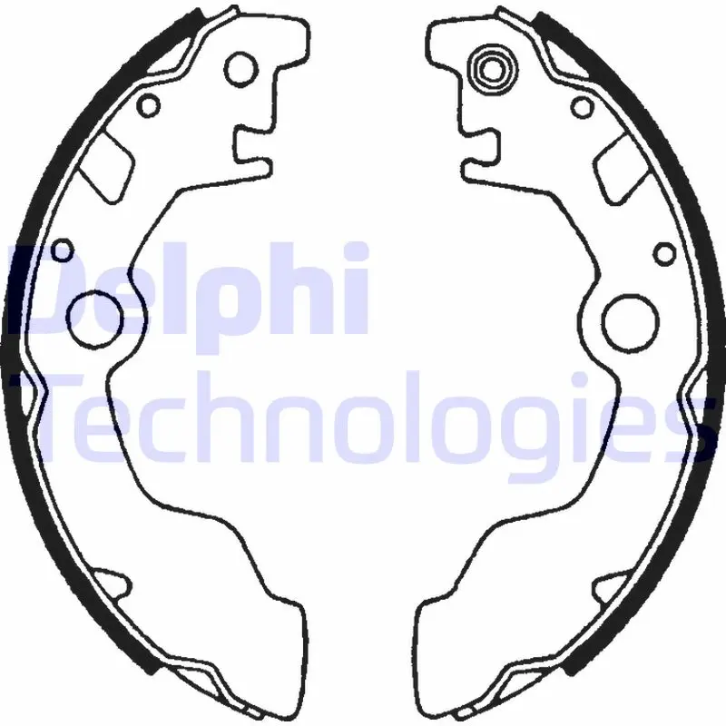 комплект спирачна челюст DELPHI              