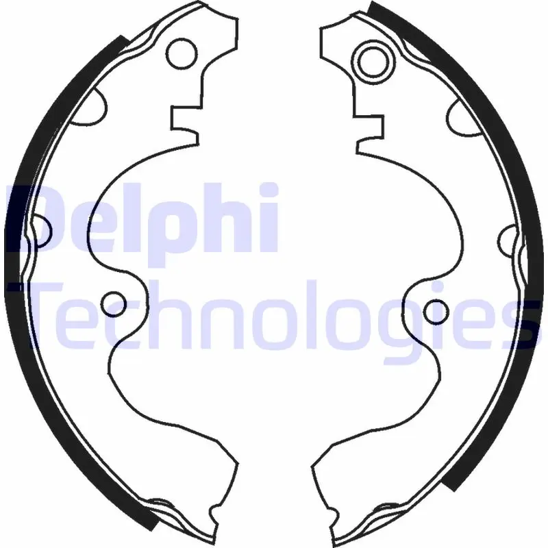 комплект спирачна челюст DELPHI              