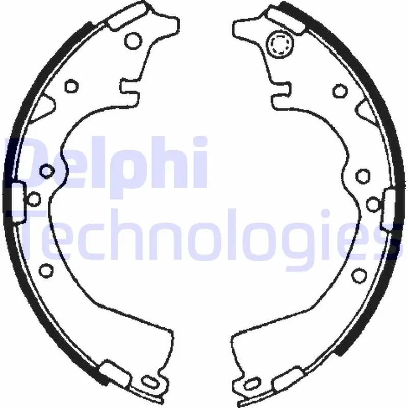 комплект спирачна челюст DELPHI              