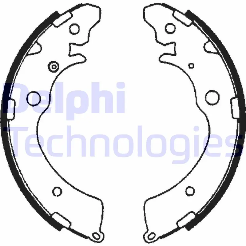 комплект спирачна челюст DELPHI              
