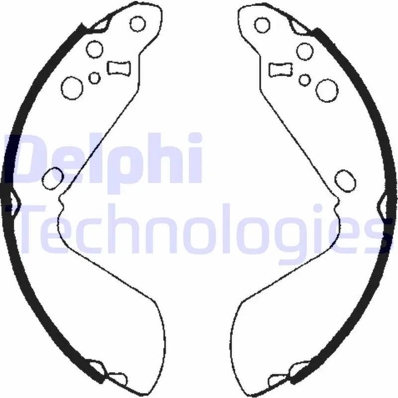 комплект спирачна челюст DELPHI              