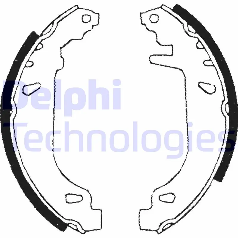 комплект спирачна челюст DELPHI              