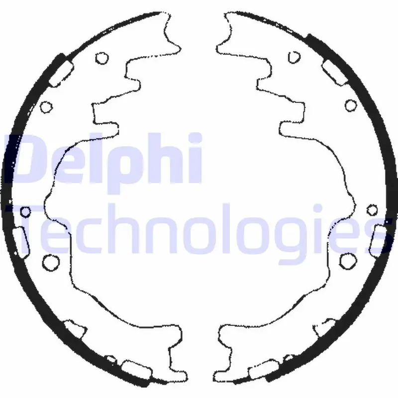 комплект спирачна челюст DELPHI              