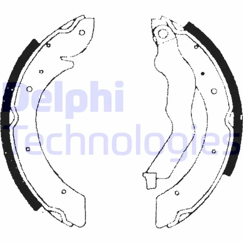комплект спирачна челюст DELPHI              