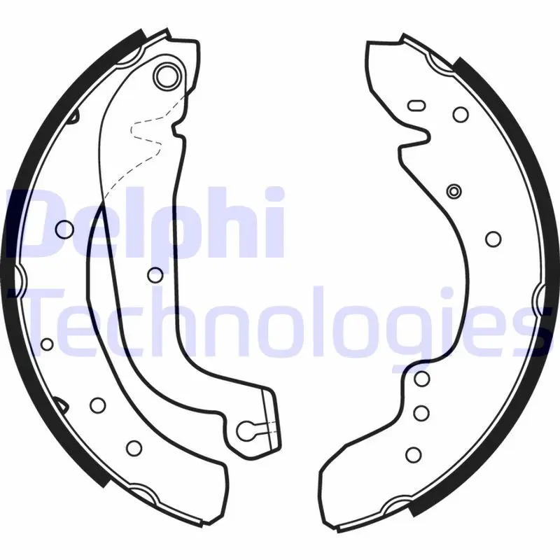 комплект спирачна челюст DELPHI              
