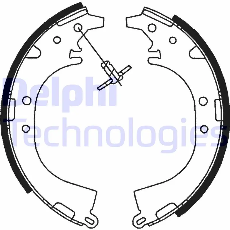 комплект спирачна челюст DELPHI              