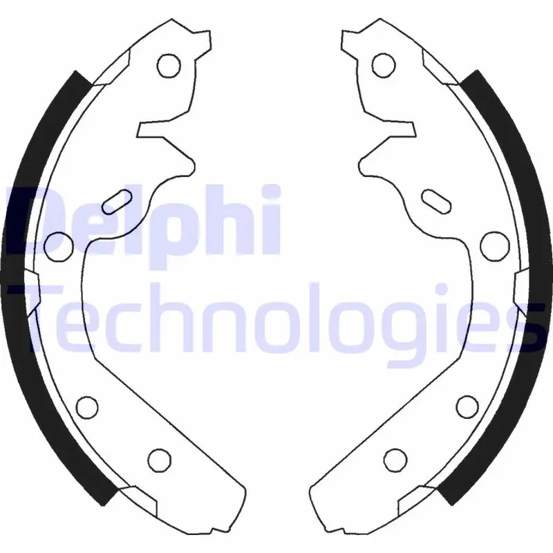 комплект спирачна челюст DELPHI              