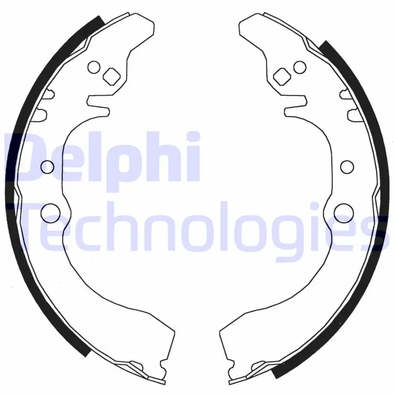 комплект спирачна челюст DELPHI              