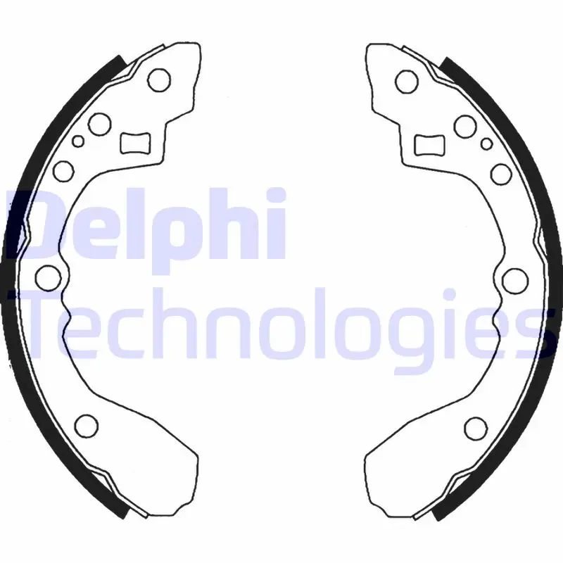 комплект спирачна челюст DELPHI              