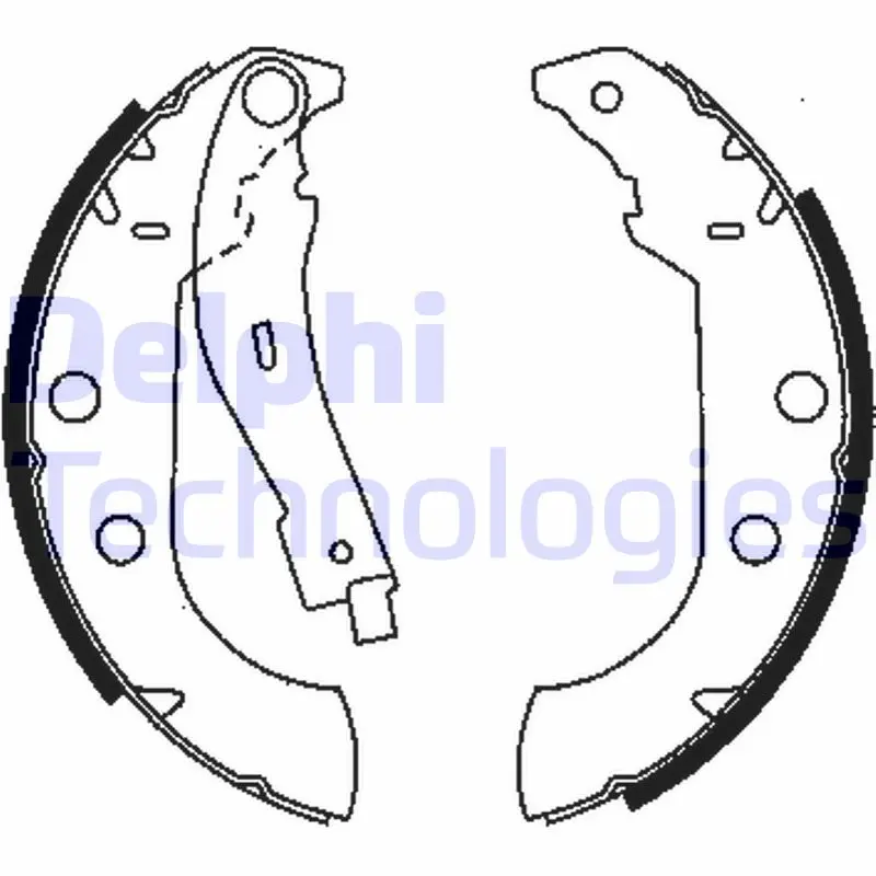 комплект спирачна челюст DELPHI              