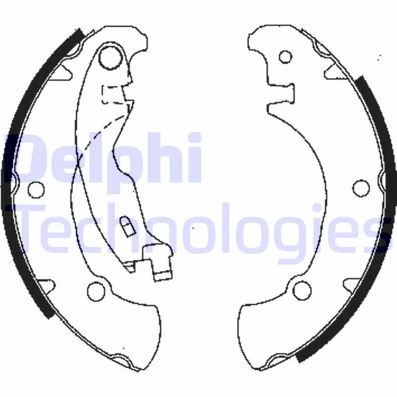 комплект спирачна челюст DELPHI              