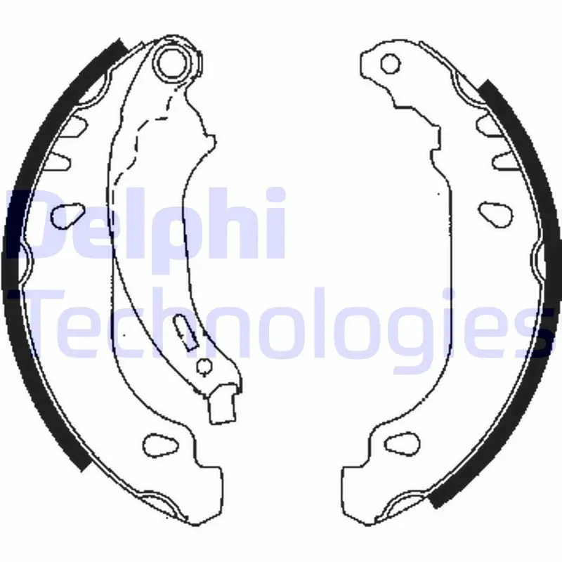 комплект спирачна челюст DELPHI              