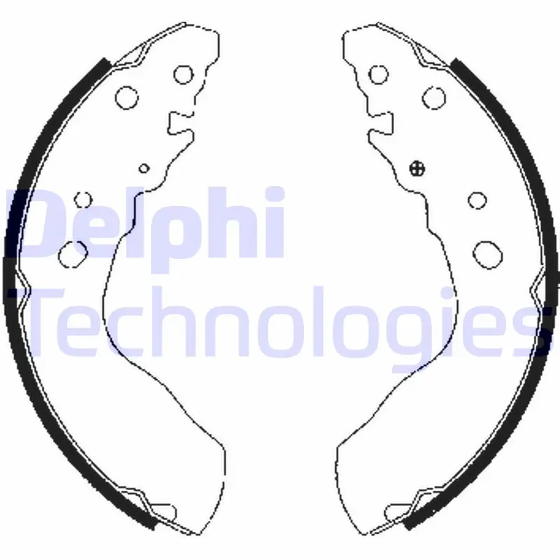 комплект спирачна челюст DELPHI              