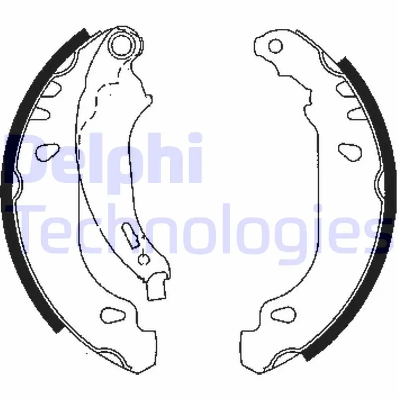 комплект спирачна челюст DELPHI              