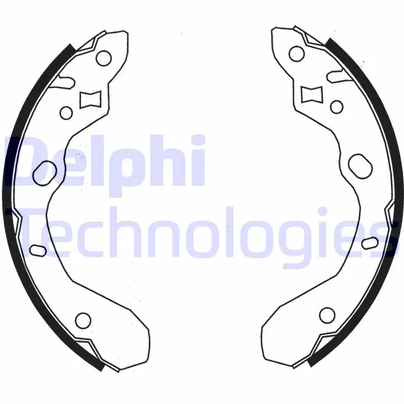 комплект спирачна челюст DELPHI              