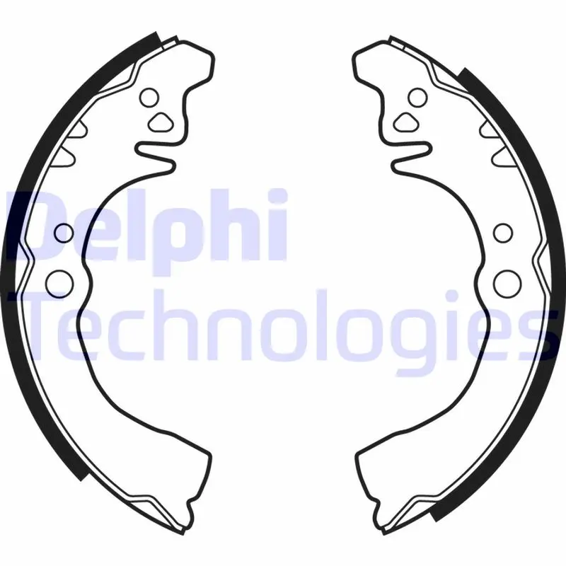 комплект спирачна челюст DELPHI              