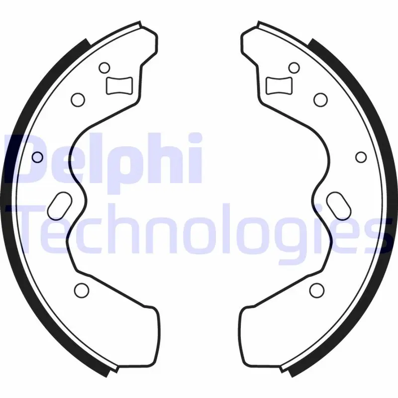 комплект спирачна челюст DELPHI              