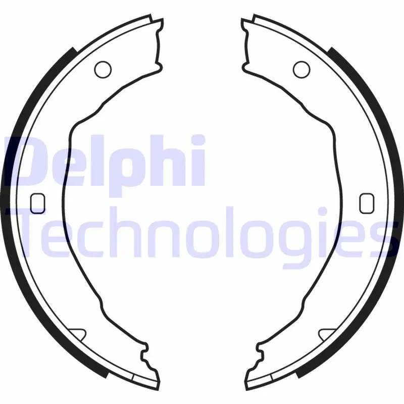 комплект спирачна челюст, ръчна спирачка DELPHI              