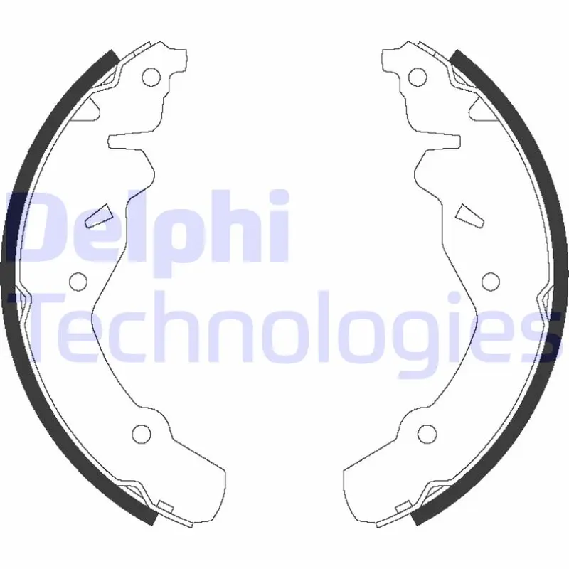 комплект спирачна челюст DELPHI              