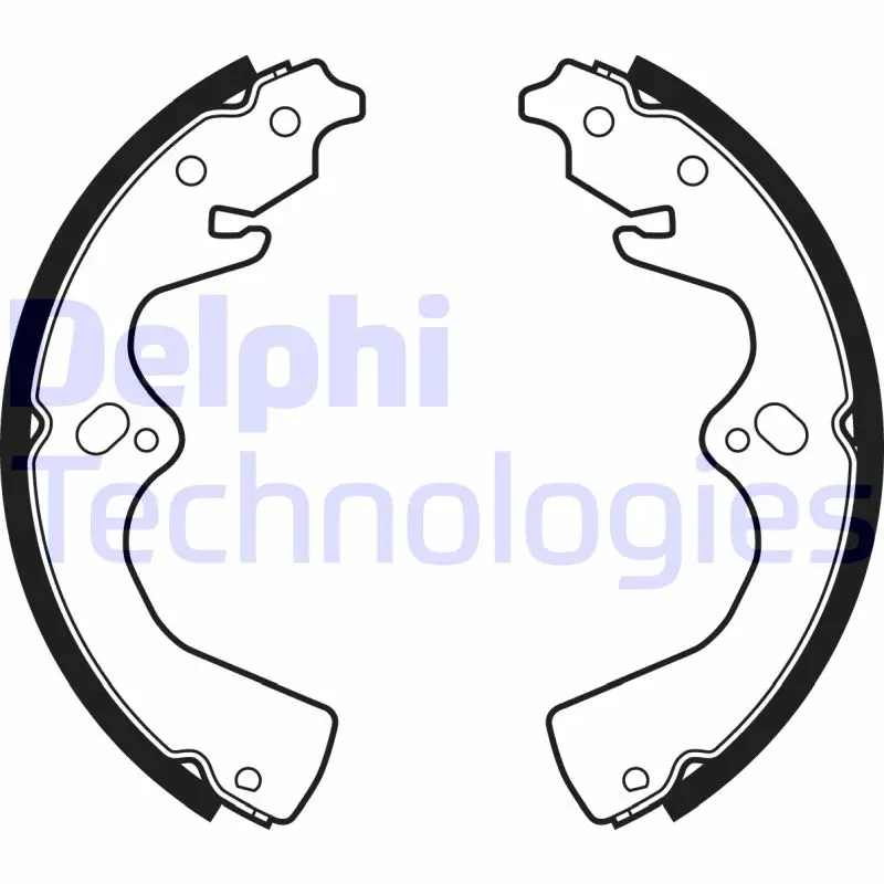 комплект спирачна челюст DELPHI              