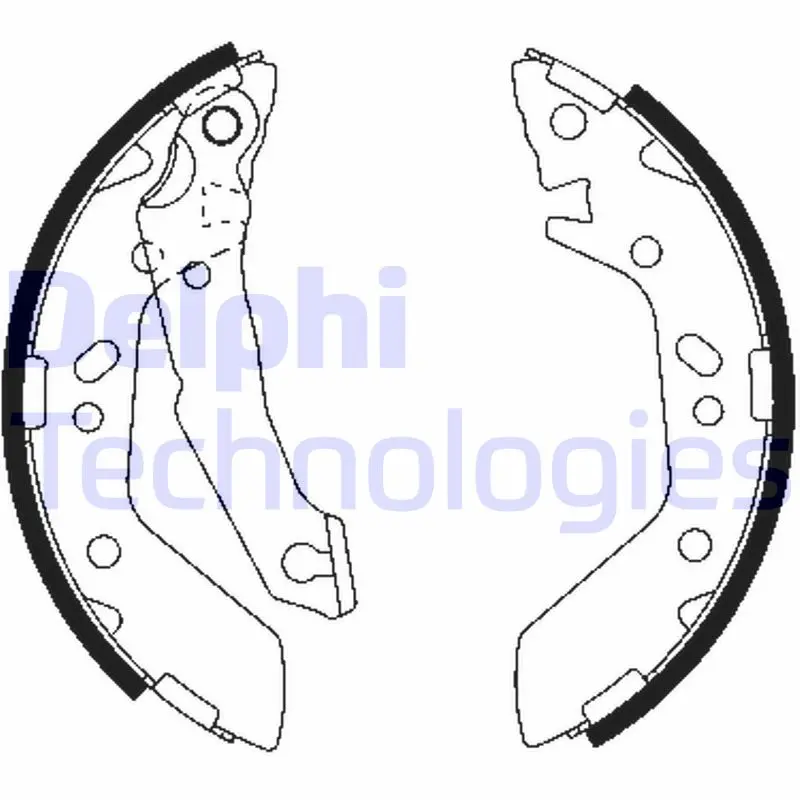 комплект спирачна челюст DELPHI              