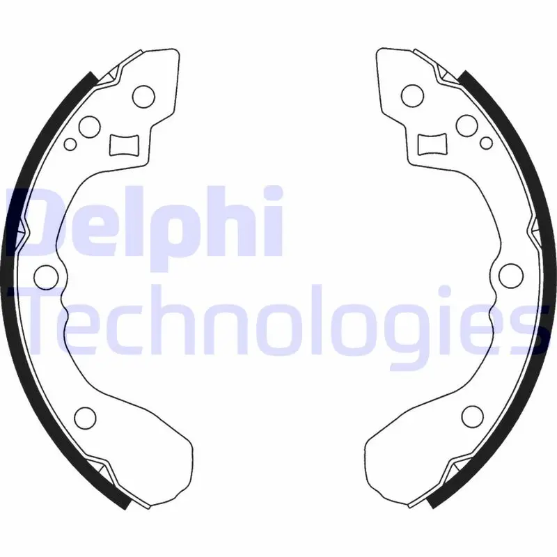 комплект спирачна челюст DELPHI              