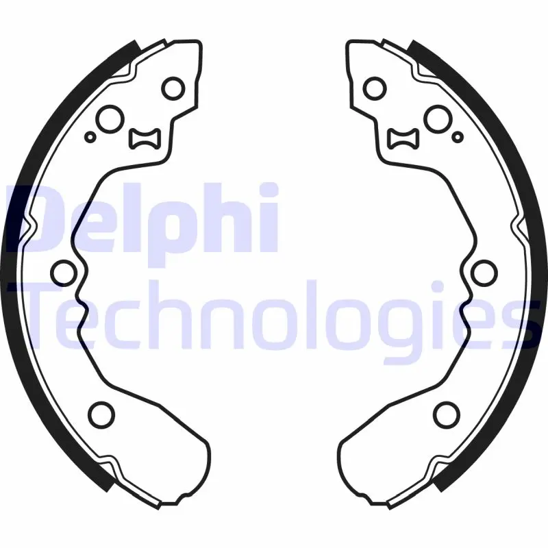 комплект спирачна челюст DELPHI              