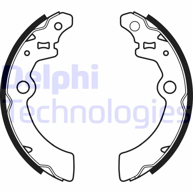 комплект спирачна челюст DELPHI              