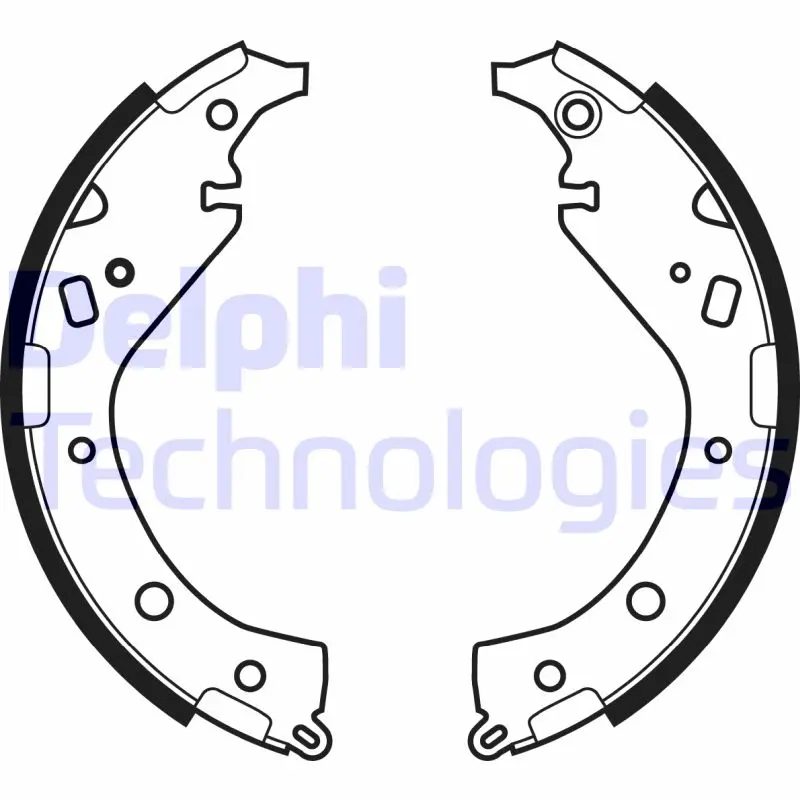 комплект спирачна челюст DELPHI              