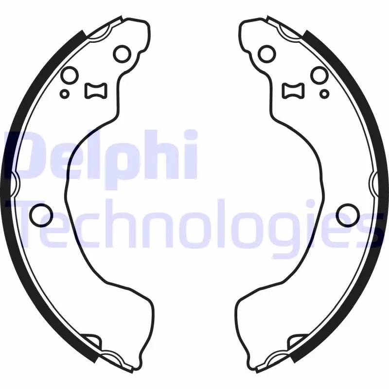 комплект спирачна челюст DELPHI              