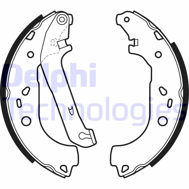 комплект спирачна челюст DELPHI              