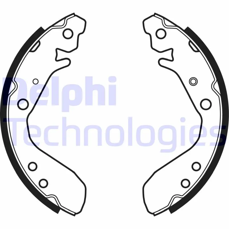 комплект спирачна челюст DELPHI              
