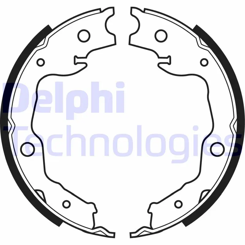 комплект спирачна челюст DELPHI              