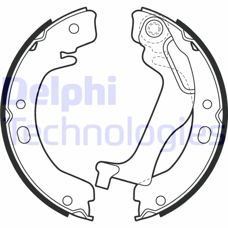 комплект спирачна челюст DELPHI              