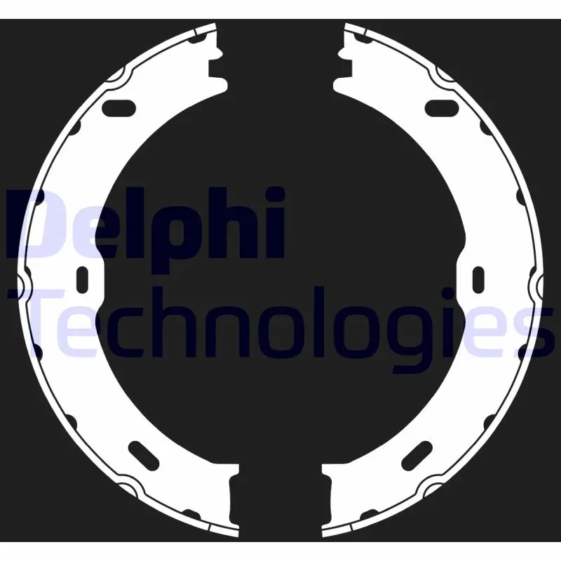 комплект спирачна челюст, ръчна спирачка DELPHI              