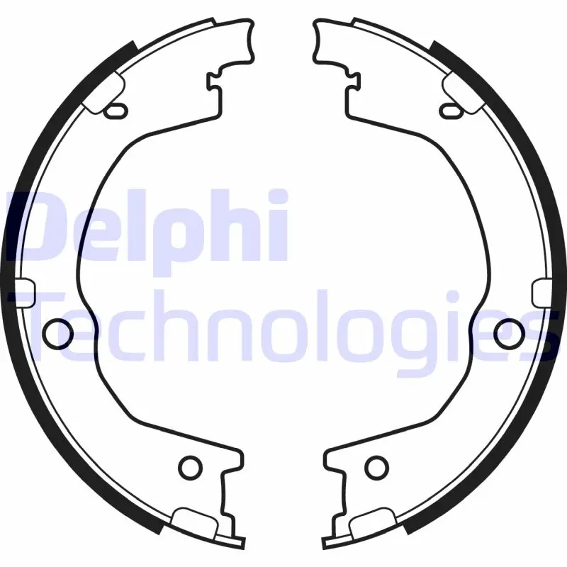 комплект спирачна челюст DELPHI              