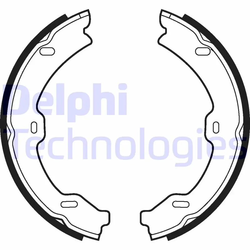 комплект спирачна челюст, ръчна спирачка DELPHI              