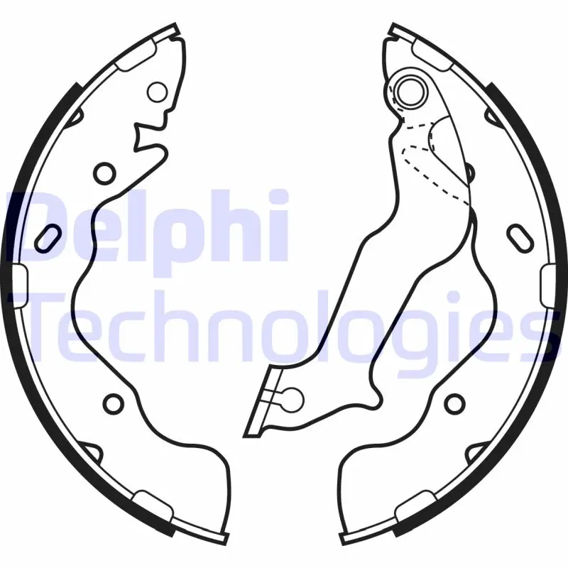 комплект спирачна челюст DELPHI              