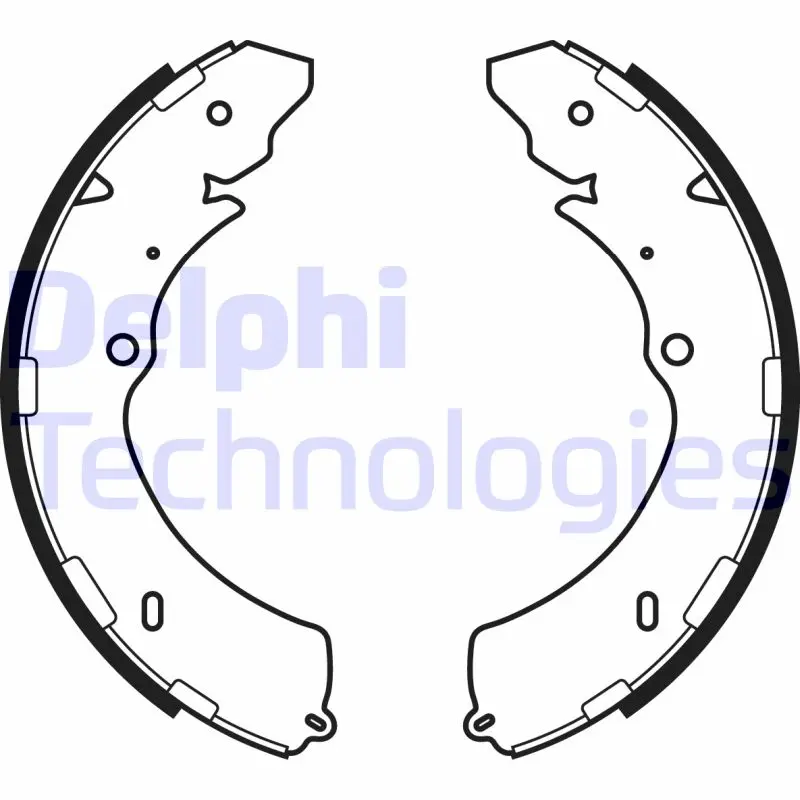 комплект спирачна челюст DELPHI              