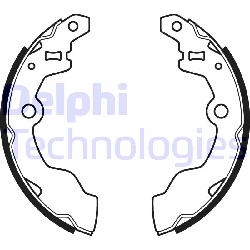 комплект спирачна челюст DELPHI              