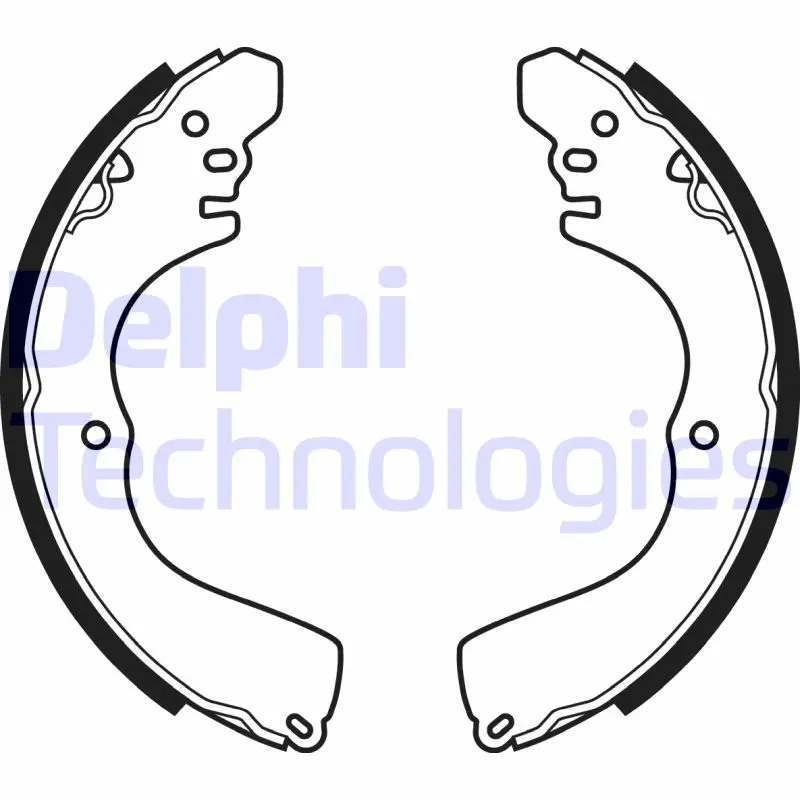 комплект спирачна челюст DELPHI              
