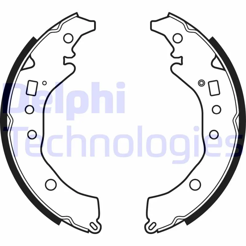 комплект спирачна челюст DELPHI              