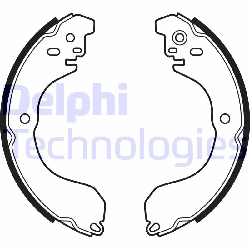 комплект спирачна челюст DELPHI              