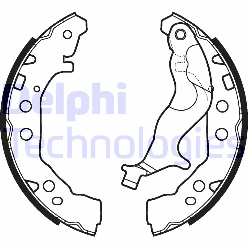 комплект спирачна челюст DELPHI              