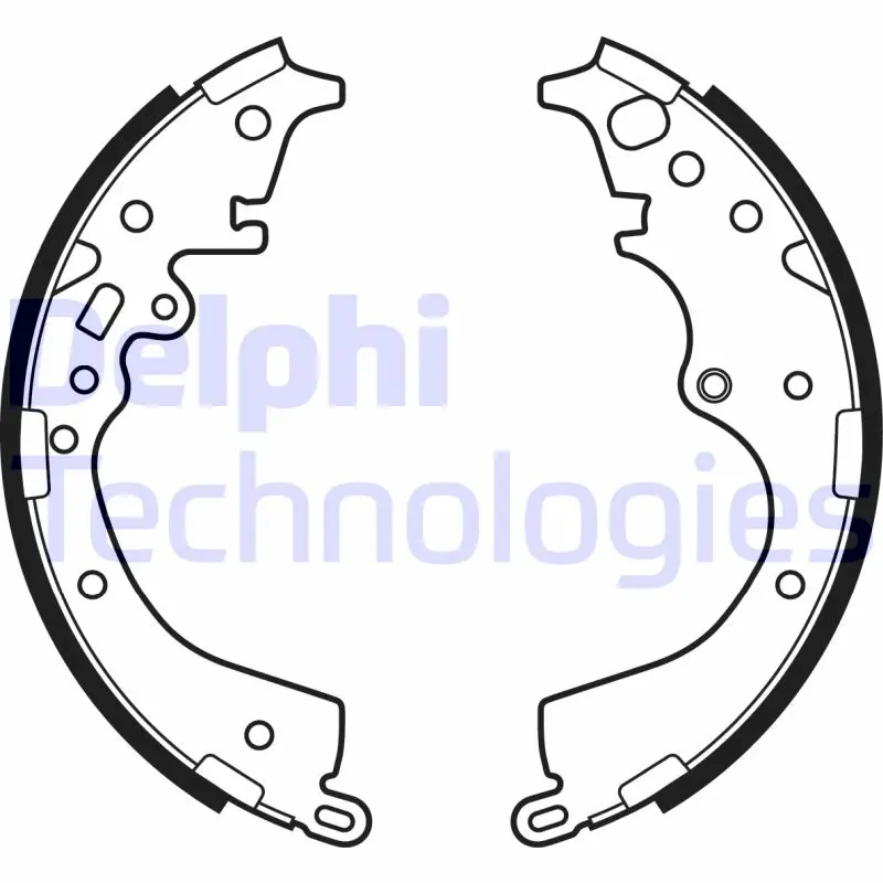 комплект спирачна челюст DELPHI              